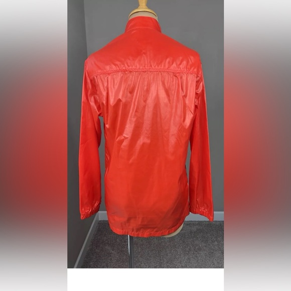Vintage Ernst Engel Designer Red Nylon Windbreaker Jacket Men's S - Picture 3 of 6